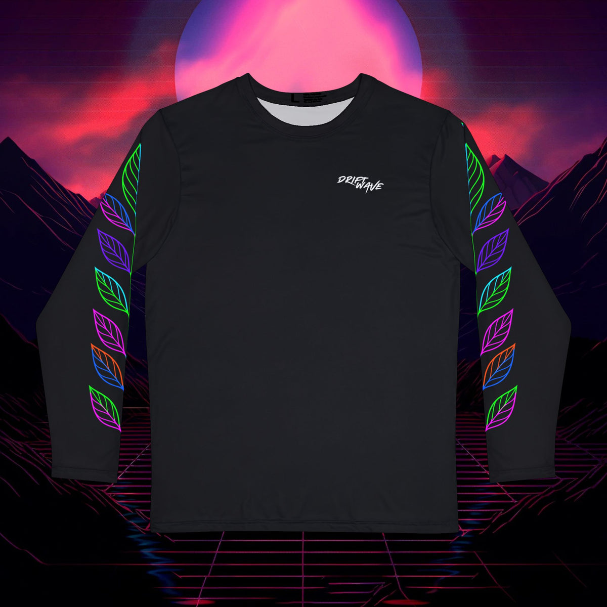 NEON LEAVES - Long-sleeved T-Shirt